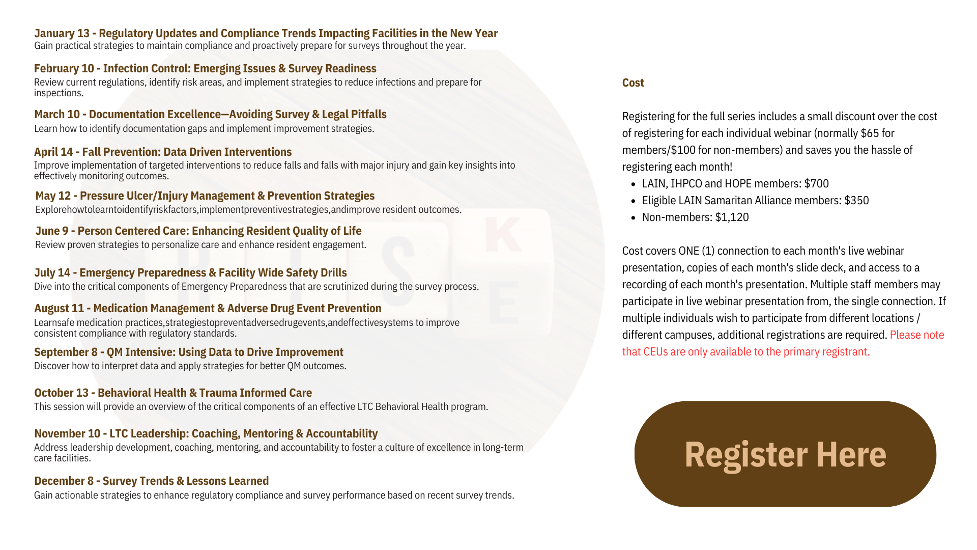 Full Series Survey And Risk Banner