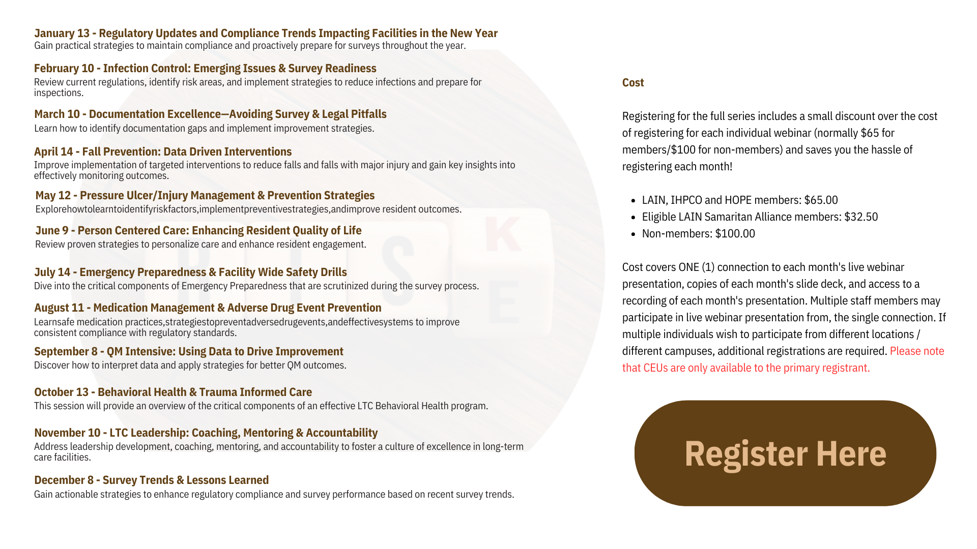 Indiv Session Registration Survey And Risk Banner